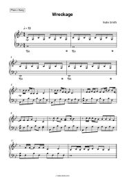 Sheet music, chords Nate Smith - Wreckage