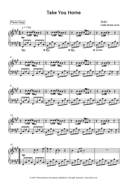 Sheet music, chords Dido - Take You Home