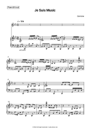 Sheet music, chords Cerrone - Je Suis Music
