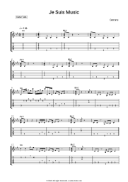 Sheet music, chords Cerrone - Je Suis Music