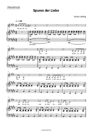 Sheet music, chords Sonia Liebing - Spuren der Liebe