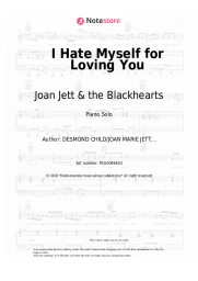 Sheet music, chords Joan Jett & the Blackhearts - I Hate Myself for Loving You